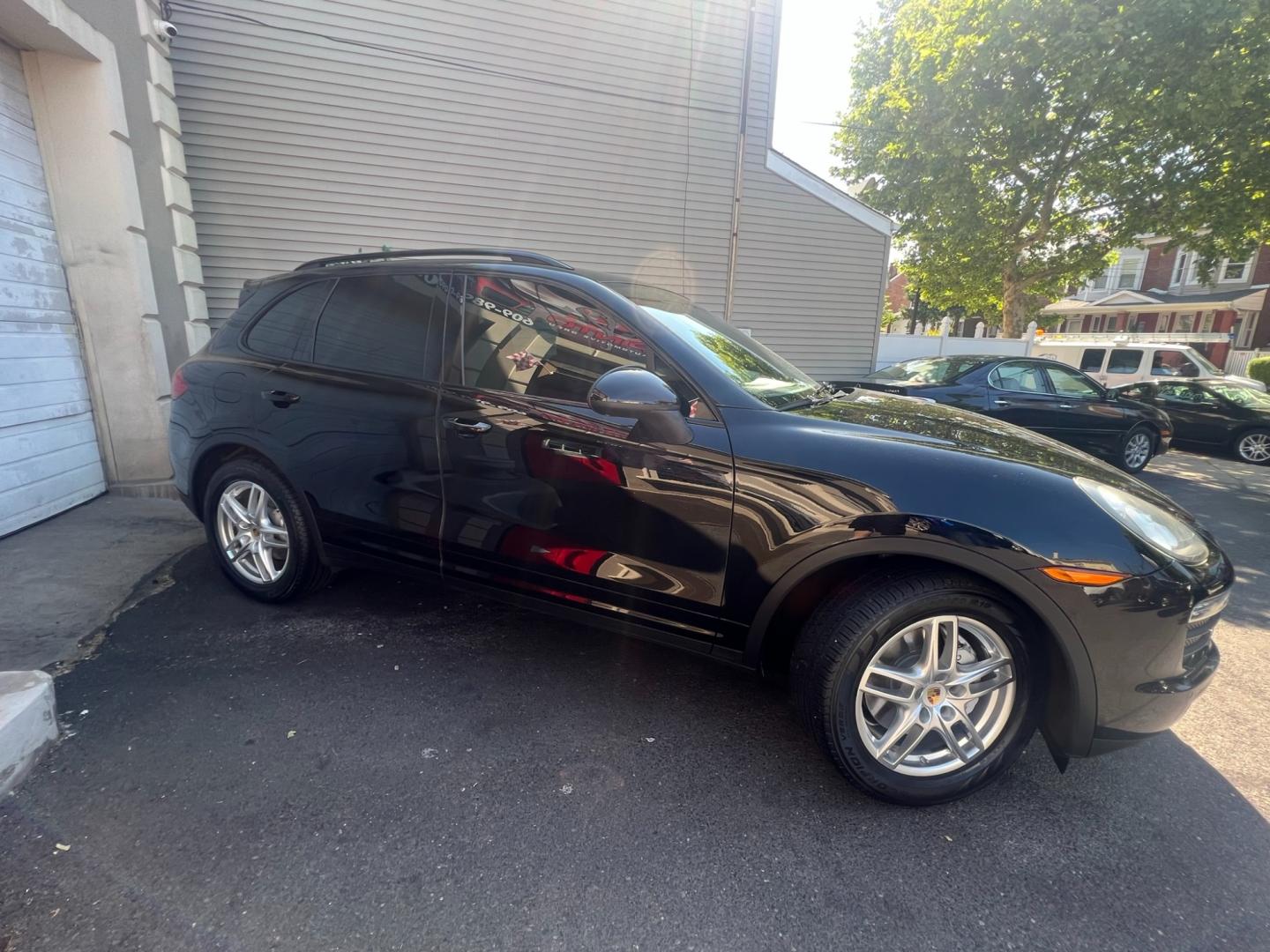 2014 BLACK /Black Leather Porsche Cayenne s (WP1AB2A20EL) with an 4.8L V8 DOHC 32V engine, 8 Speed Automatic transmission, located at 1018 Brunswick Ave, Trenton, NJ, 08638, (609) 989-0900, 40.240086, -74.748085 - This Porsche Cayenne is a super clean,well maintained black beauty! Always serviced and needs nothing. Please call Anthony to set up an appt. 609-273-5100 - Photo#12